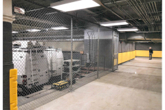 Chain link fence - interior storage facility