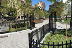 Steel Bar Fence - triangle park 4