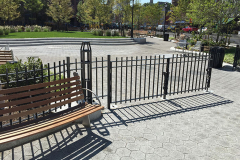 Steel Bar Fence - Triangle Park