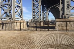 Steel bar fence - manhattan bridge