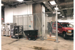 Chain link fence gate