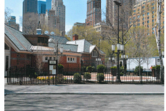 steel bar fence - tavern on the green