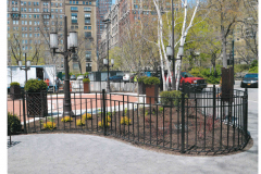Steel Bar Fence - Triangle Park 2