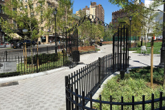Steel Bar Fence - triangle park 4